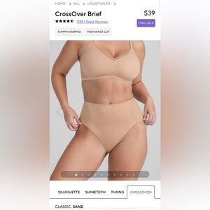 Honeylove CrossOver Brief
Sand / Large